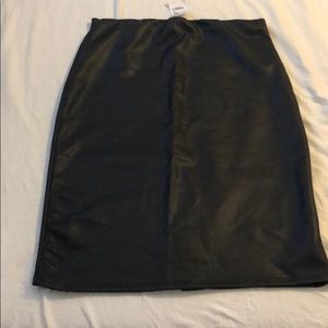 Leather style pencil skirt